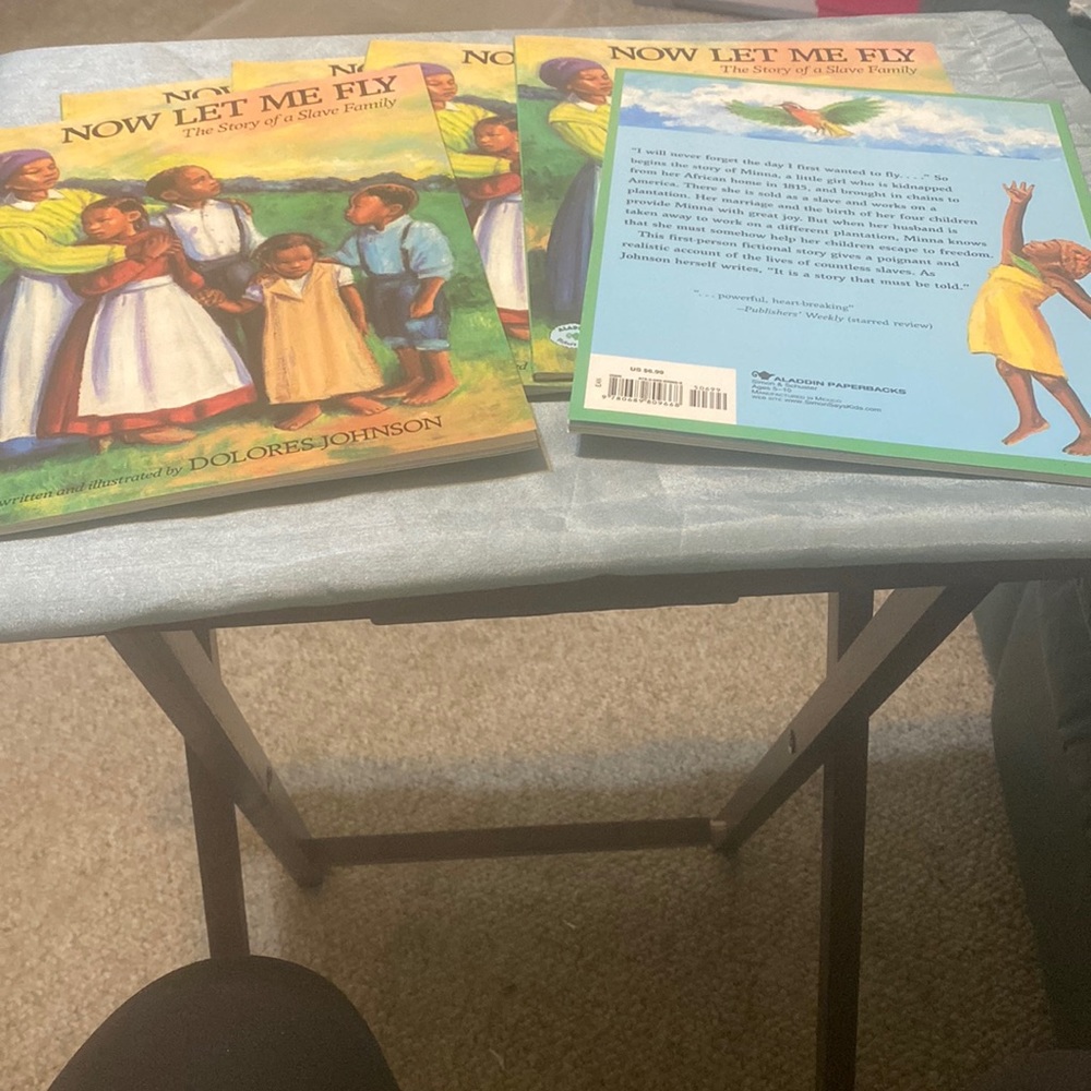 This is a children’s book about a slave family.